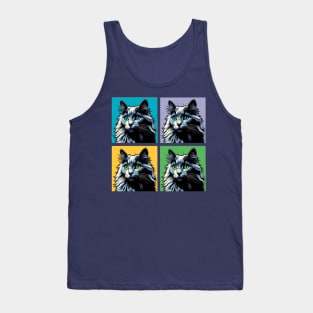 Russian Blue Pop Art - Cat Lovers Tank Top